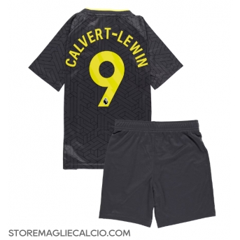 Everton Dominic Calvert-Lewin #9 Maglia Gara Trasferta Repliche 2024-25 Bambino Maniche Corte